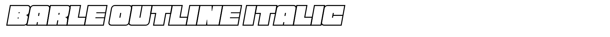 Barle Outline Italic image